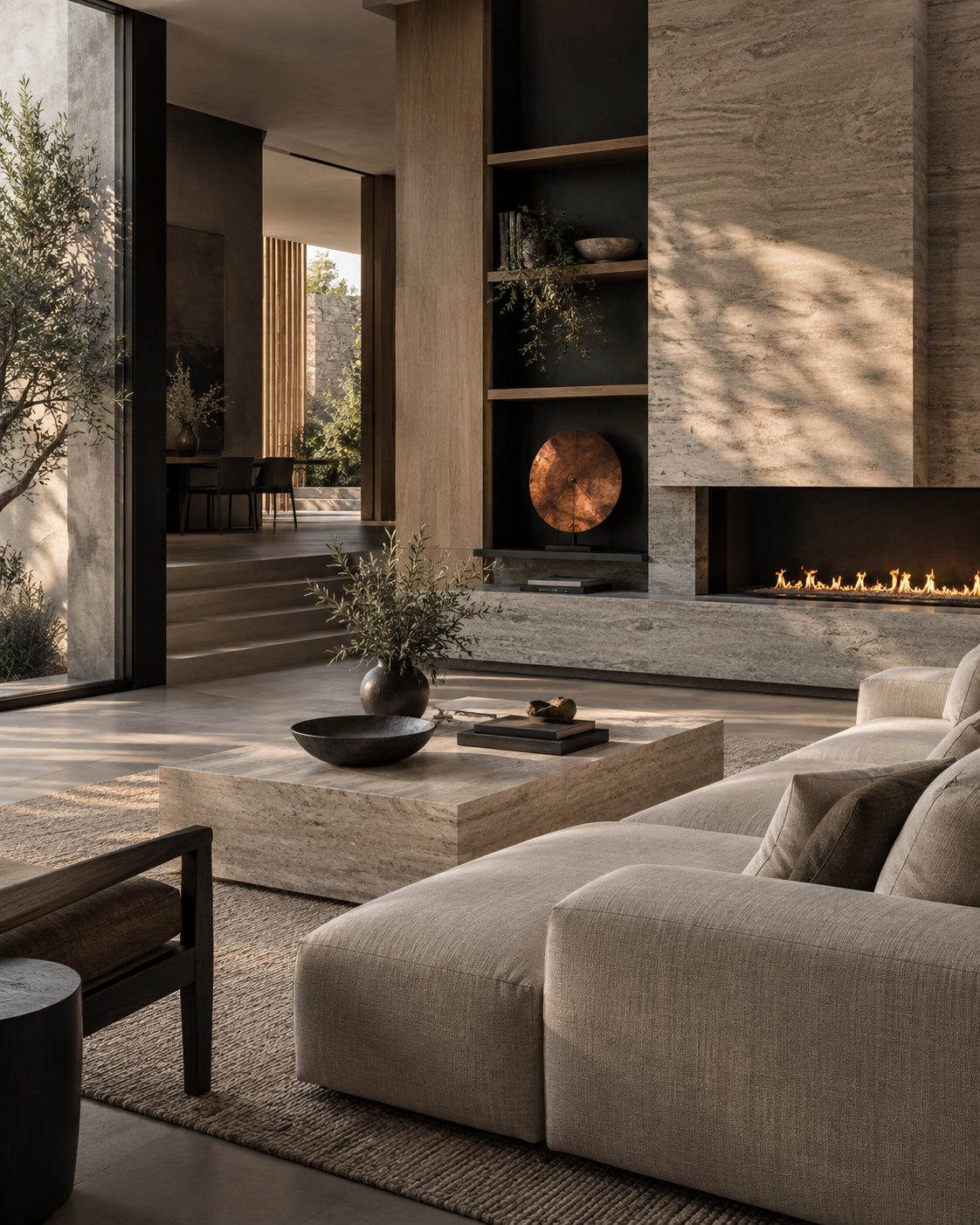 Interior contemporáneo Casa Luz